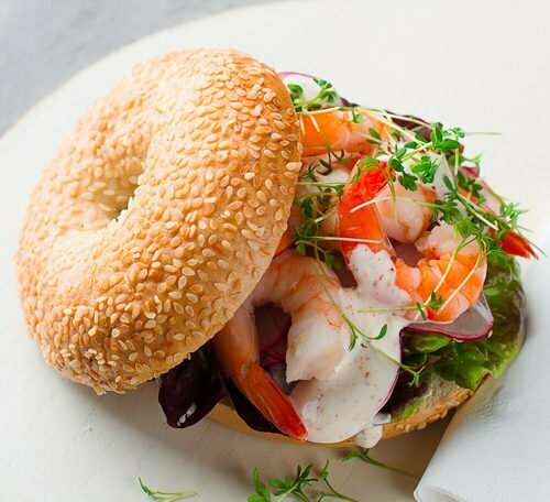 bagel aux gambas grossmann