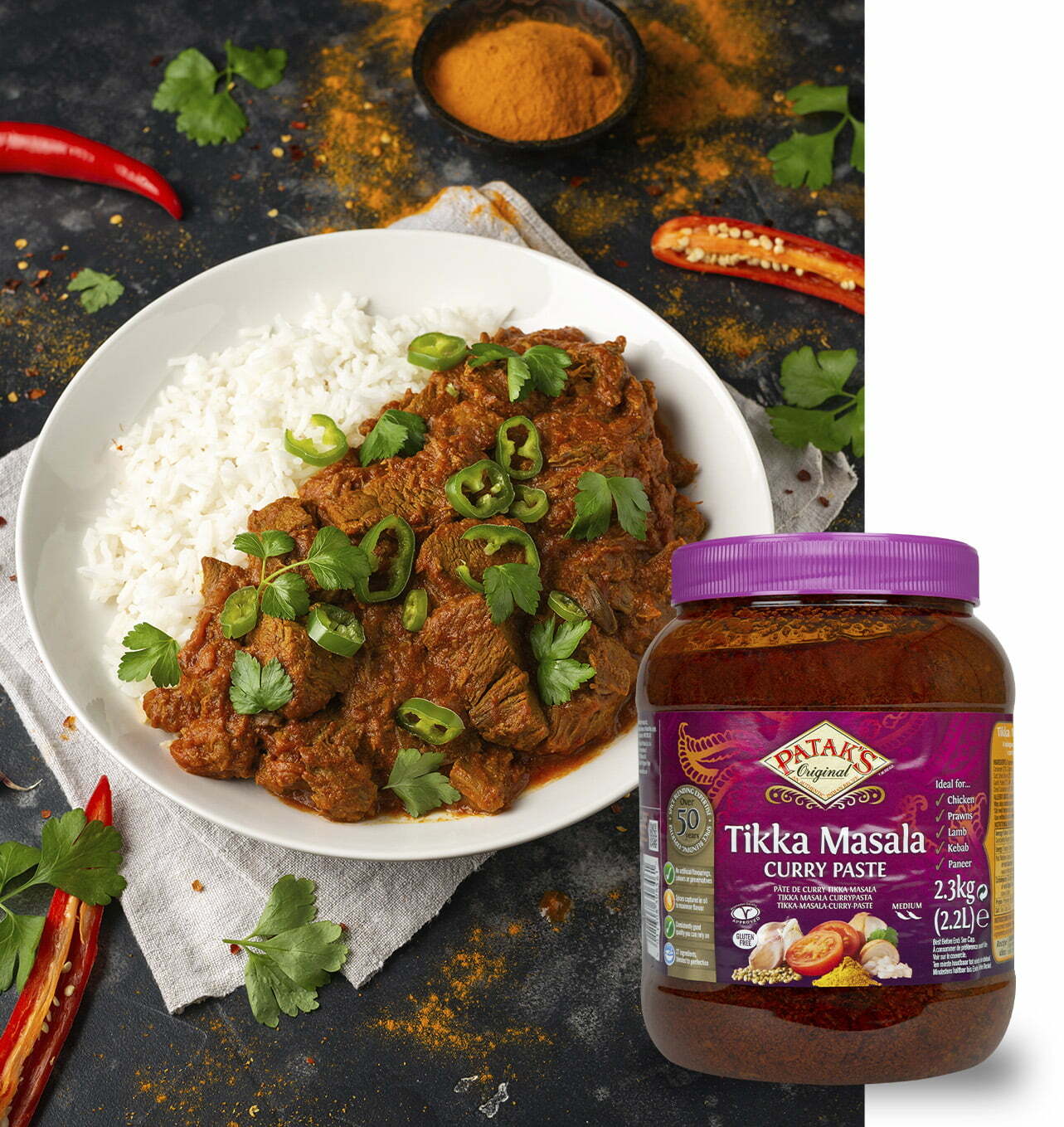 Patak's -pâte de curry tikka masala