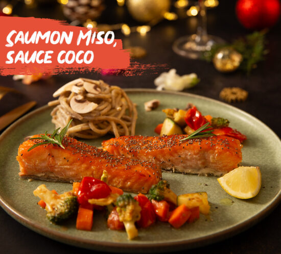 Saumon Miso, sauce coco