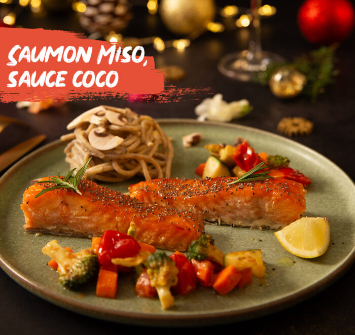 Saumon Miso, sauce coco